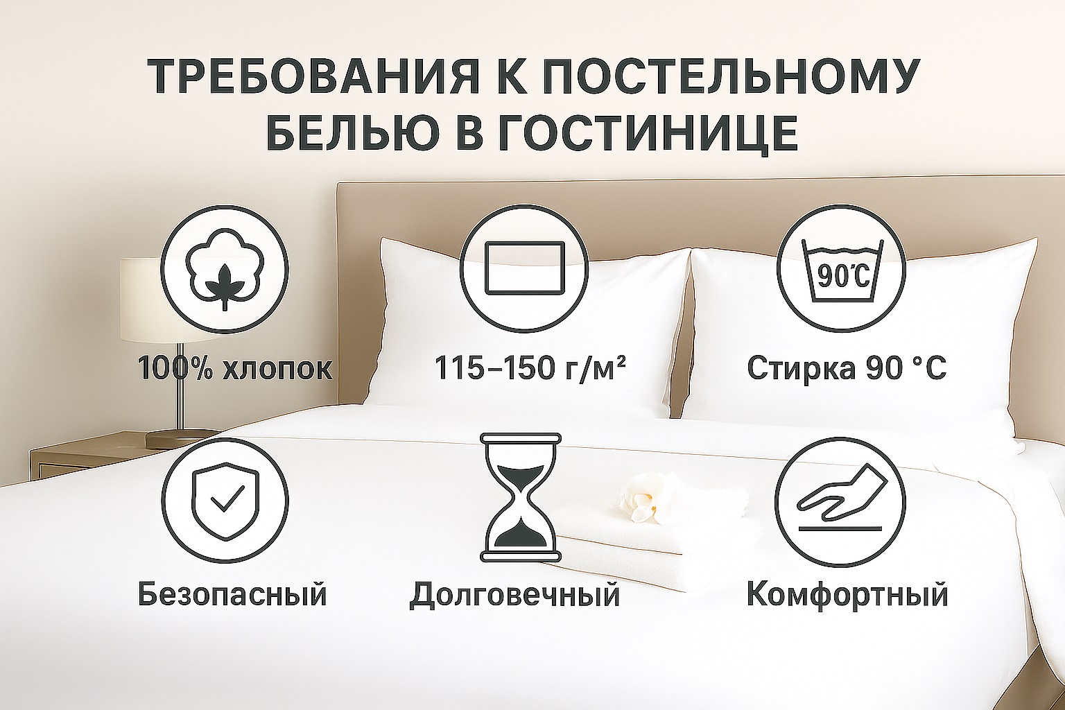 Требования к постельному белью в гостинице