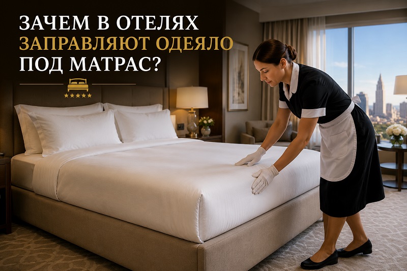 Зачем в гостиницах и отелях заправляют одеяло под матрас