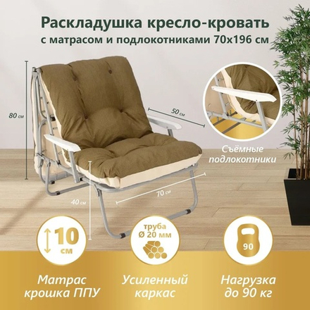 Раскладушка кресло - кровать Селла-3
