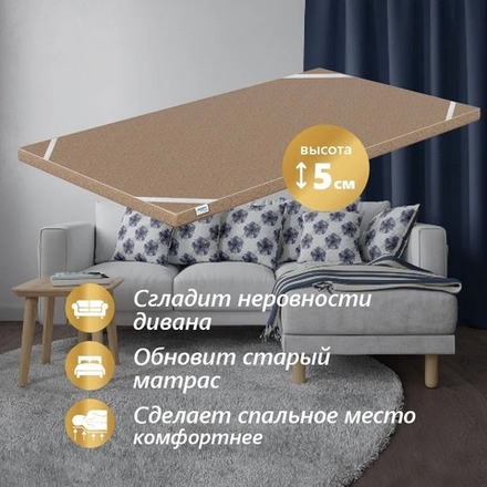 Матрас пенополиуретановый ППУ ЭКОНОМ, чехол п/э с молнией, высота 5 см для гостиниц в Санкт-Петербурге