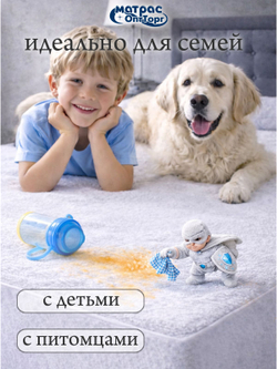 Наматрасник непромокаемый Мулетон с бортом м/ф 25см (Белый)